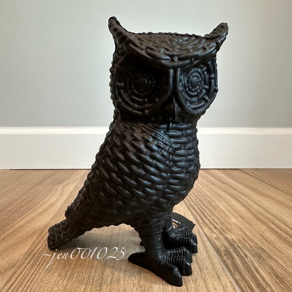 9" Black Owl Plastic Halloween Decor - Hyde & EEK! - Picture 5 of 10
